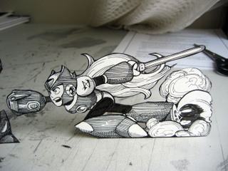 Illustration for article titled Somewhere, There's a Paper Mario Joke to Make About These Adorable Paper Zelda Figurines